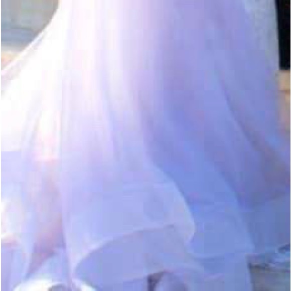 Prom dress from WhatchamaCallit with a lilac detachable train. Only worn once. - Picture 10 of 12